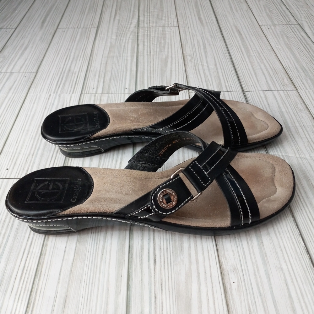 Cole Haan Crisscross Slip-On Leather Sandals - Picture 2 of 10